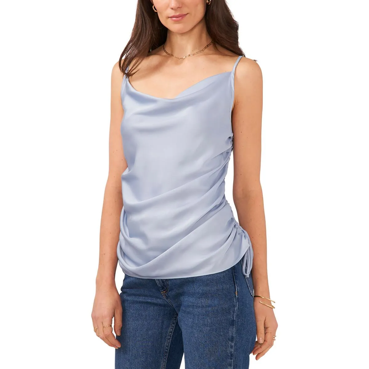 1.State Womens Sleeveless Cowl Neck Tank Top