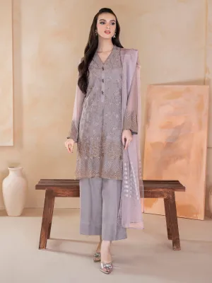 2 Piece Chiffon Suit-Embroidered (Unstitched) | Lime Light Women Eid Collection 2023
