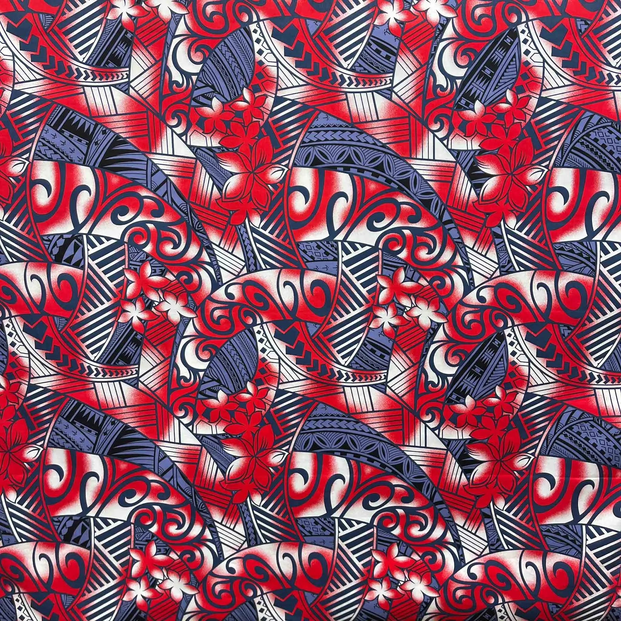 44" Cotton C61 Red Grey
