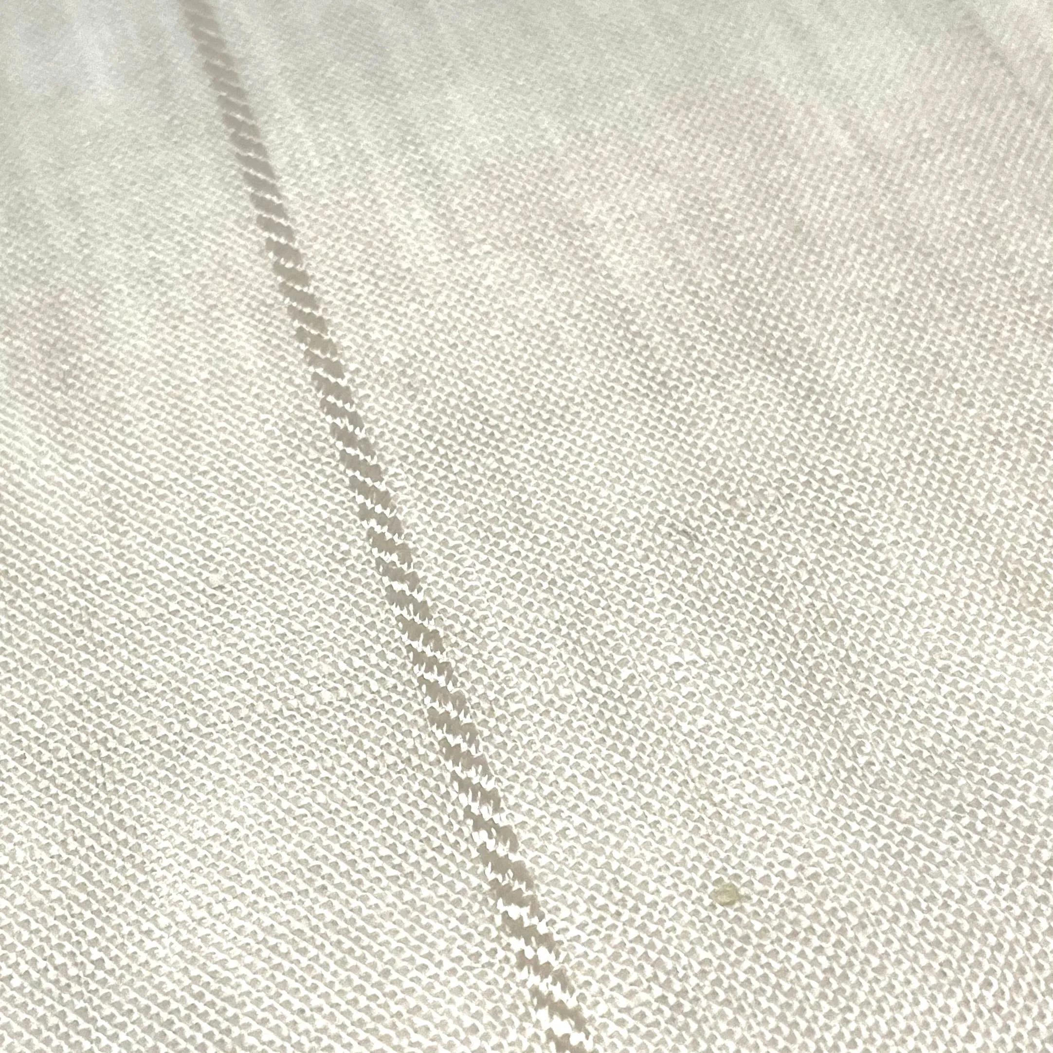 5" Striped Natural Linen Fabric By The Yard/CL1076