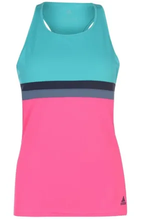 Adidas Womens Club Sleeveless Tank Top Climalite Tennis Sport - Hi-Res Aqua