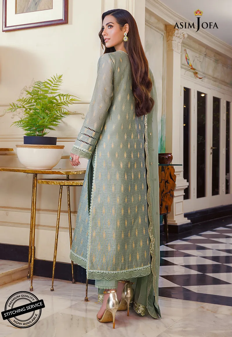 AJIM-01 Asim Jofa The Iqra & Minal Edit Winter Collection 2022 | Unstitched Embroidered Cotton Suits