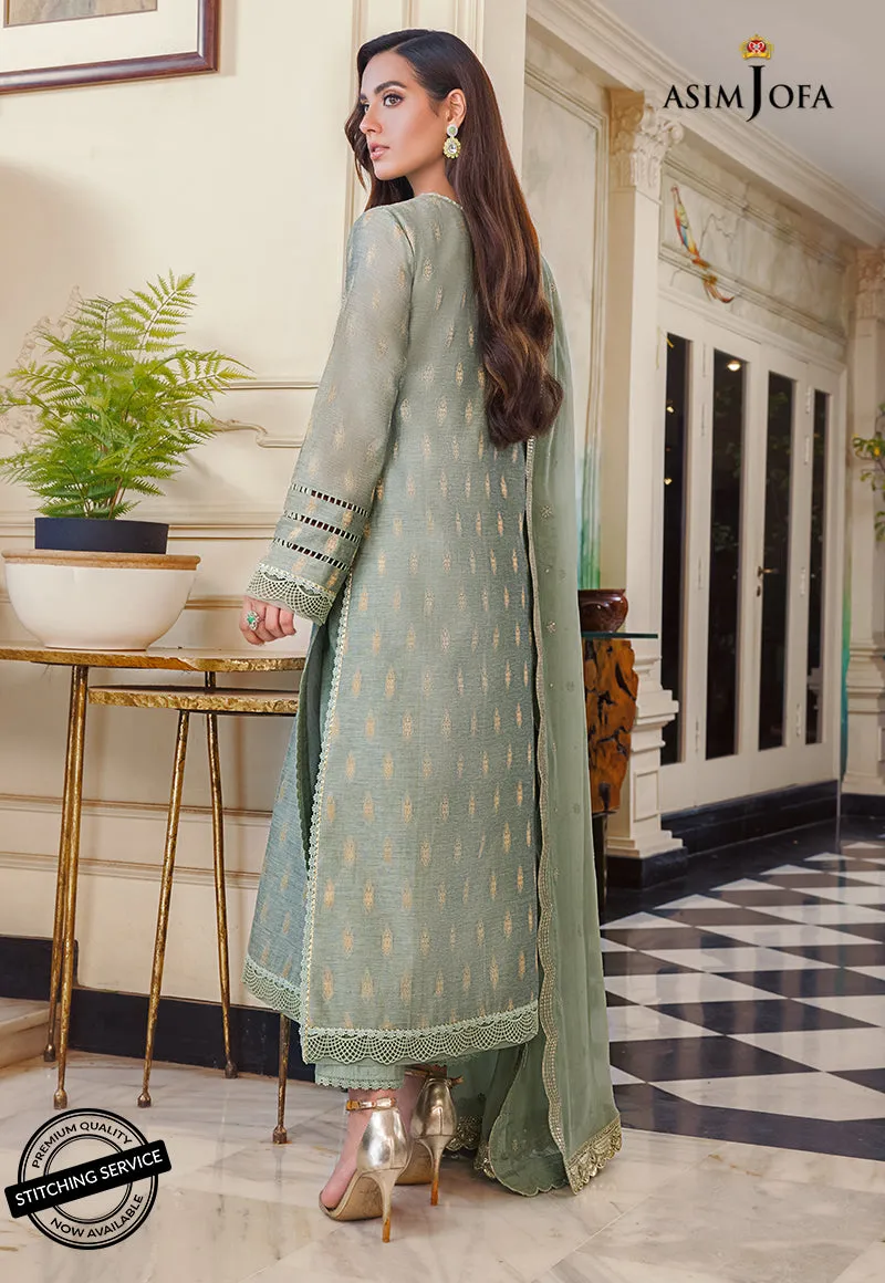 AJIM-01 Asim Jofa The Iqra & Minal Edit Winter Collection 2022 | Unstitched Embroidered Cotton Suits