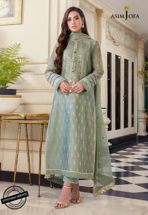 AJIM-01 Asim Jofa The Iqra & Minal Edit Winter Collection 2022 | Unstitched Embroidered Cotton Suits