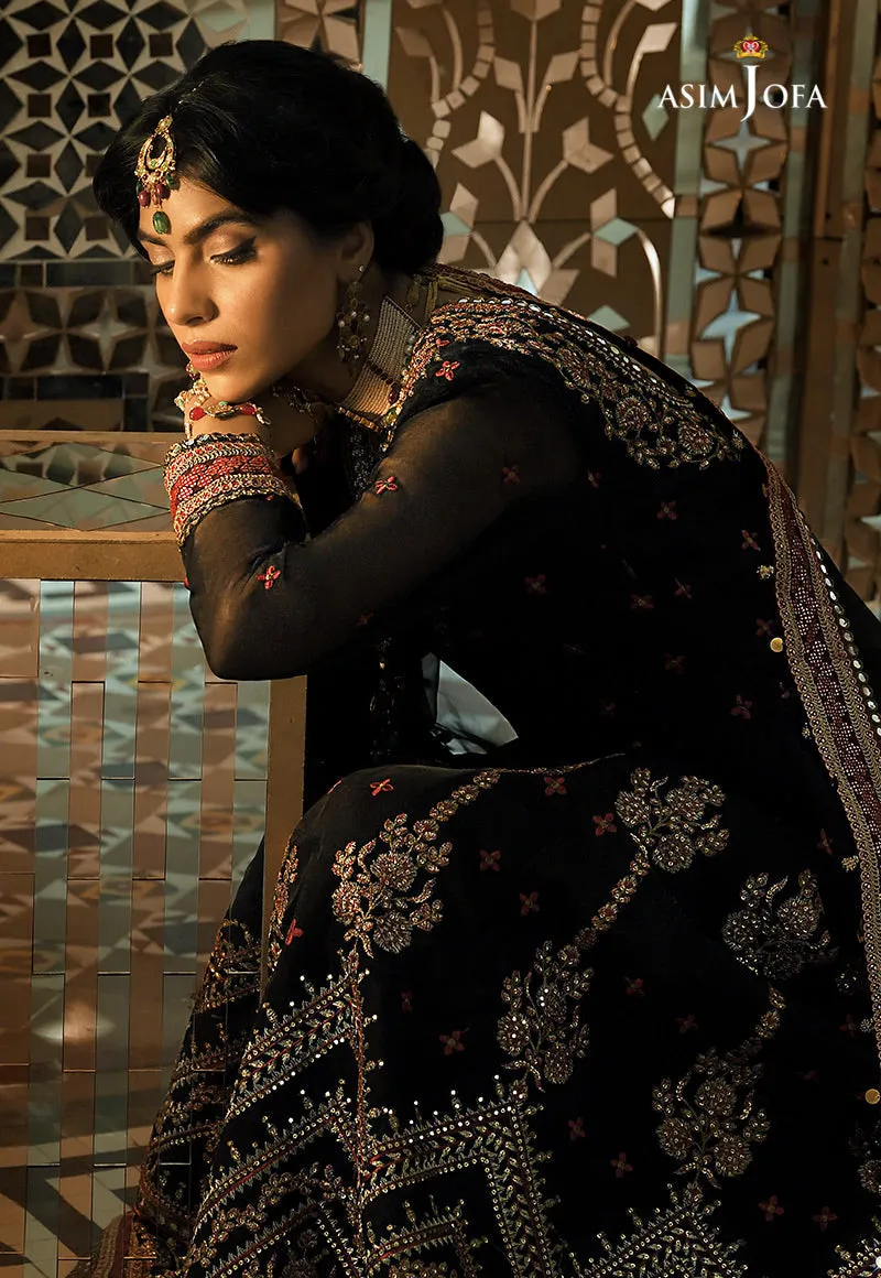 AJST-16 | Asim Jofa Sadqay Tumharay Eid Collection 2022 | Unstitched Embroidered Chiffon Suits