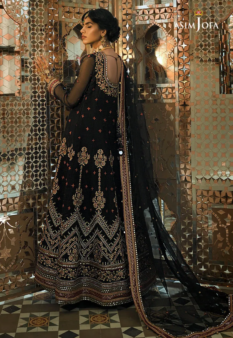AJST-16 | Asim Jofa Sadqay Tumharay Eid Collection 2022 | Unstitched Embroidered Chiffon Suits