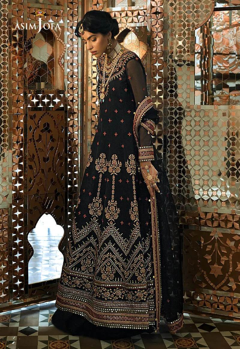 AJST-16 | Asim Jofa Sadqay Tumharay Eid Collection 2022 | Unstitched Embroidered Chiffon Suits