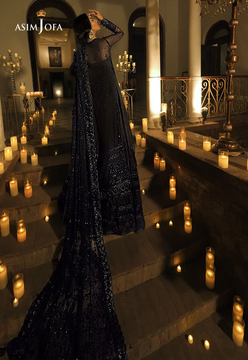 AJST-20 | Asim Jofa Sadqay Tumharay Eid Collection 2022 | Unstitched Embroidered Chiffon Suits