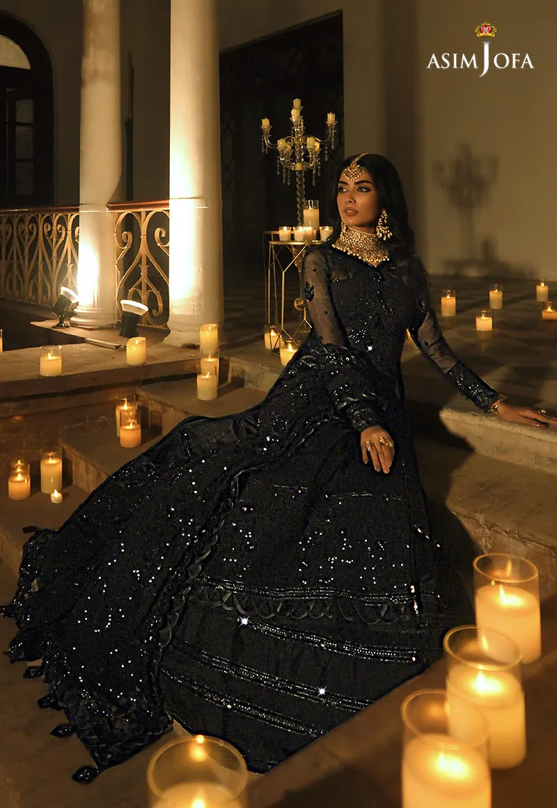 AJST-20 | Asim Jofa Sadqay Tumharay Eid Collection 2022 | Unstitched Embroidered Chiffon Suits