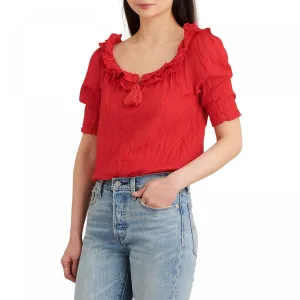 Alex Mill Women's Regan Elbow Sleeve Linen Blouse