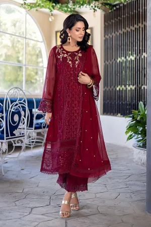 Antique Rouge  |  Azure Ensembles Chiffon 3PCS 2023
