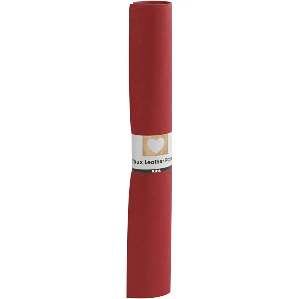 Assorted Colour Faux Leather Cellulose Paper Roll For Sewing Decoration Crafts