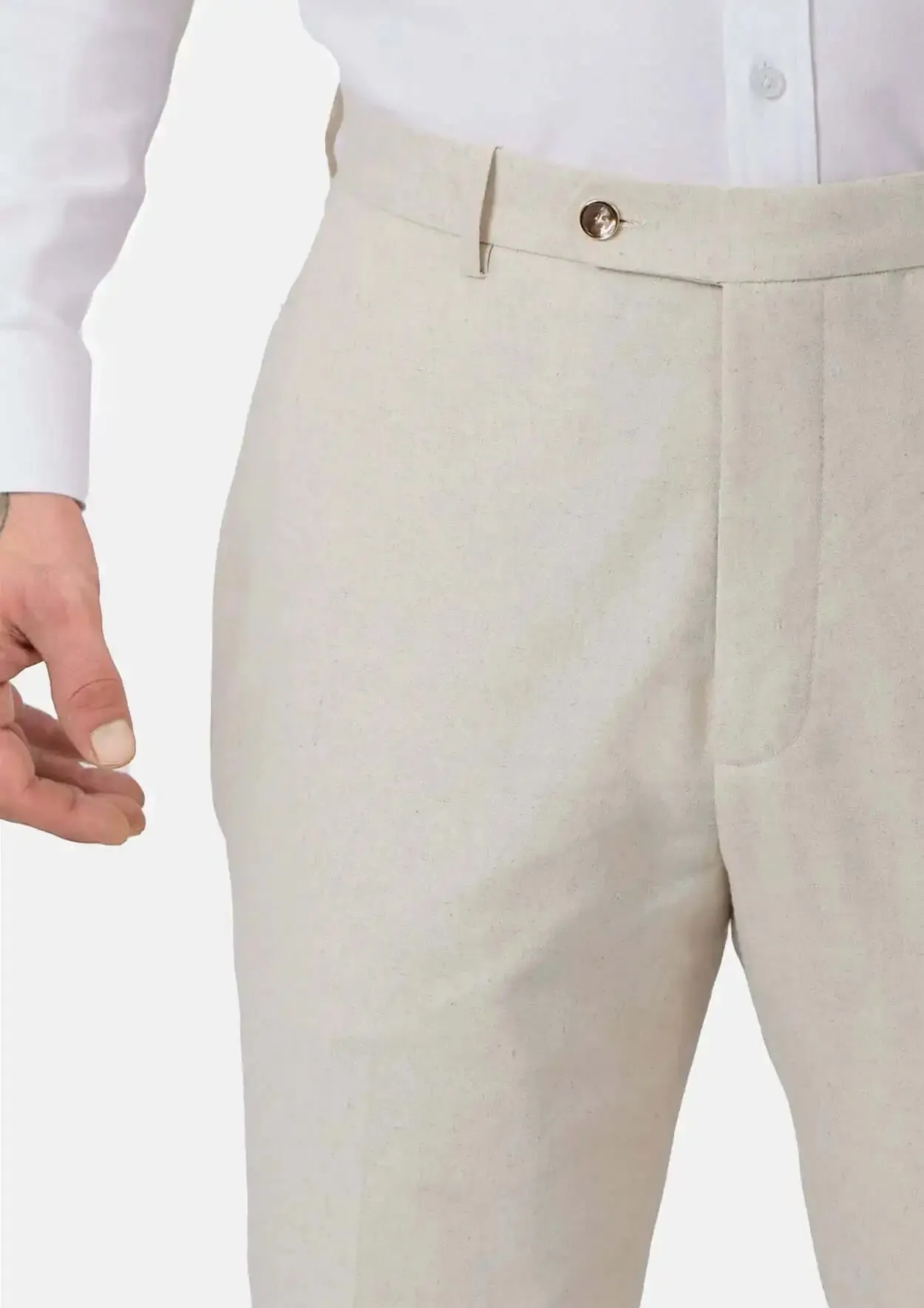 Astor Sand Linen Blend Suit