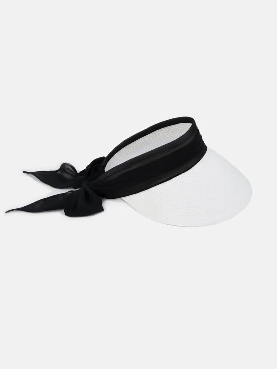 Augusta Visor in White/Black