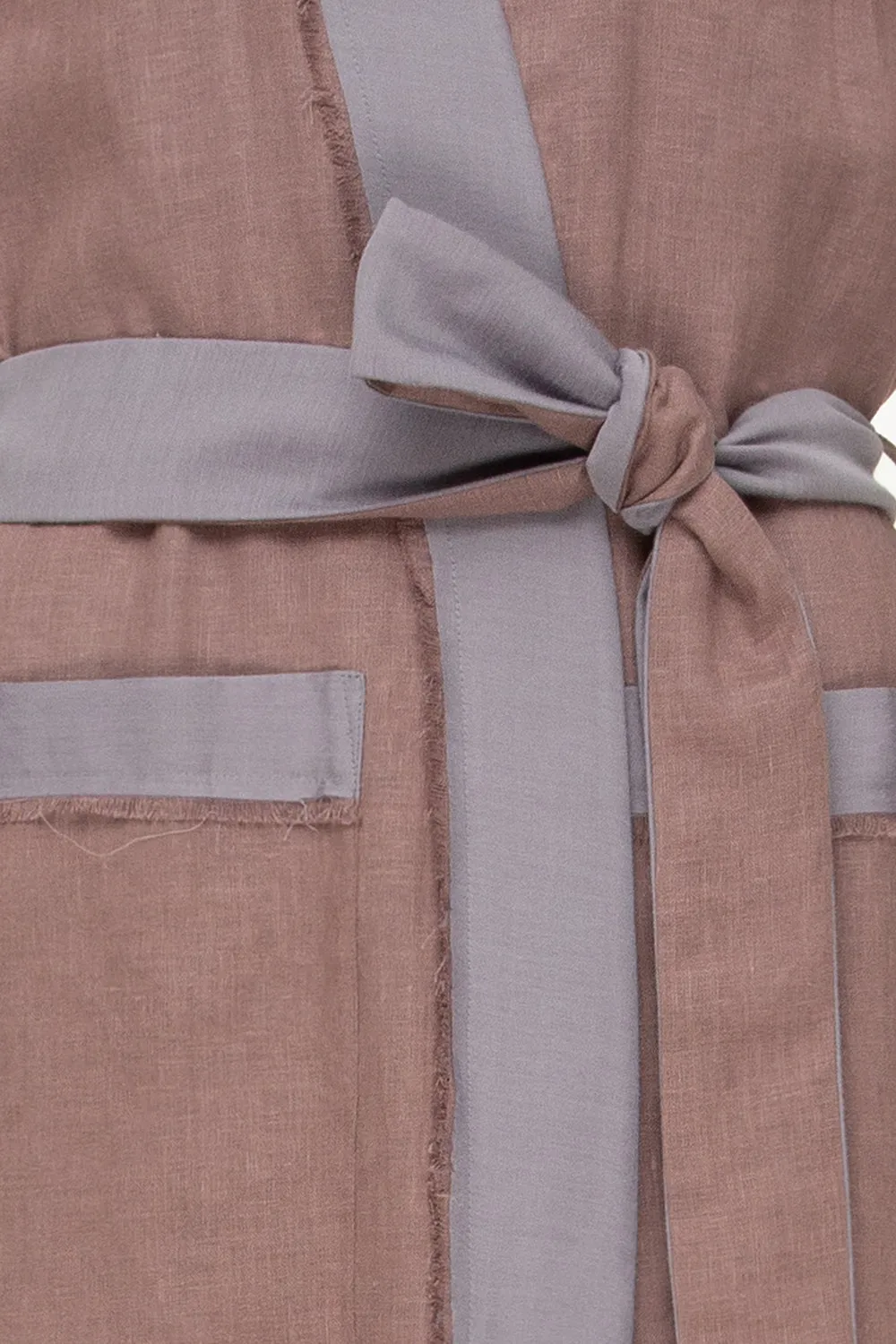 Aurora robe in Rose Taupe