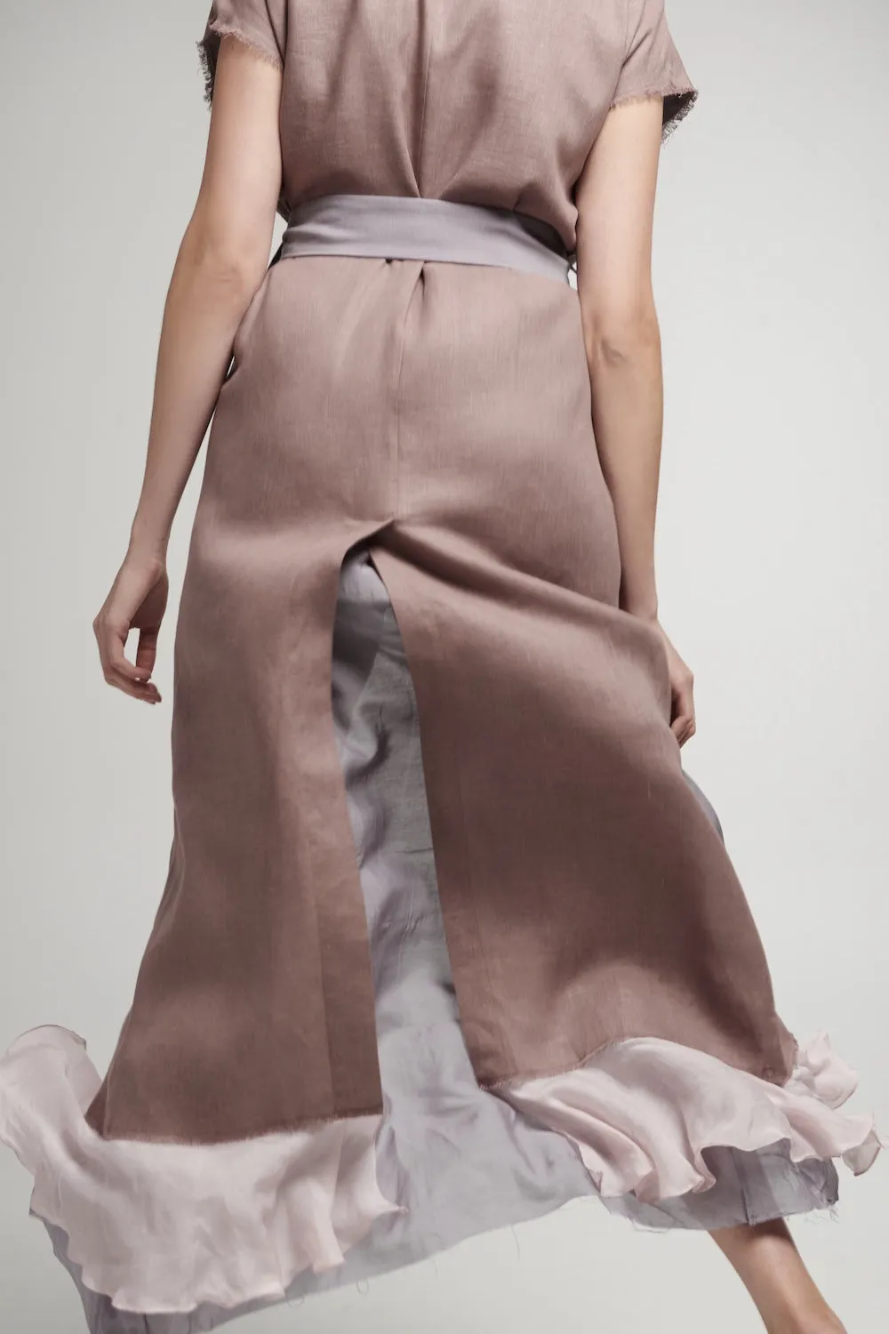 Aurora robe in Rose Taupe