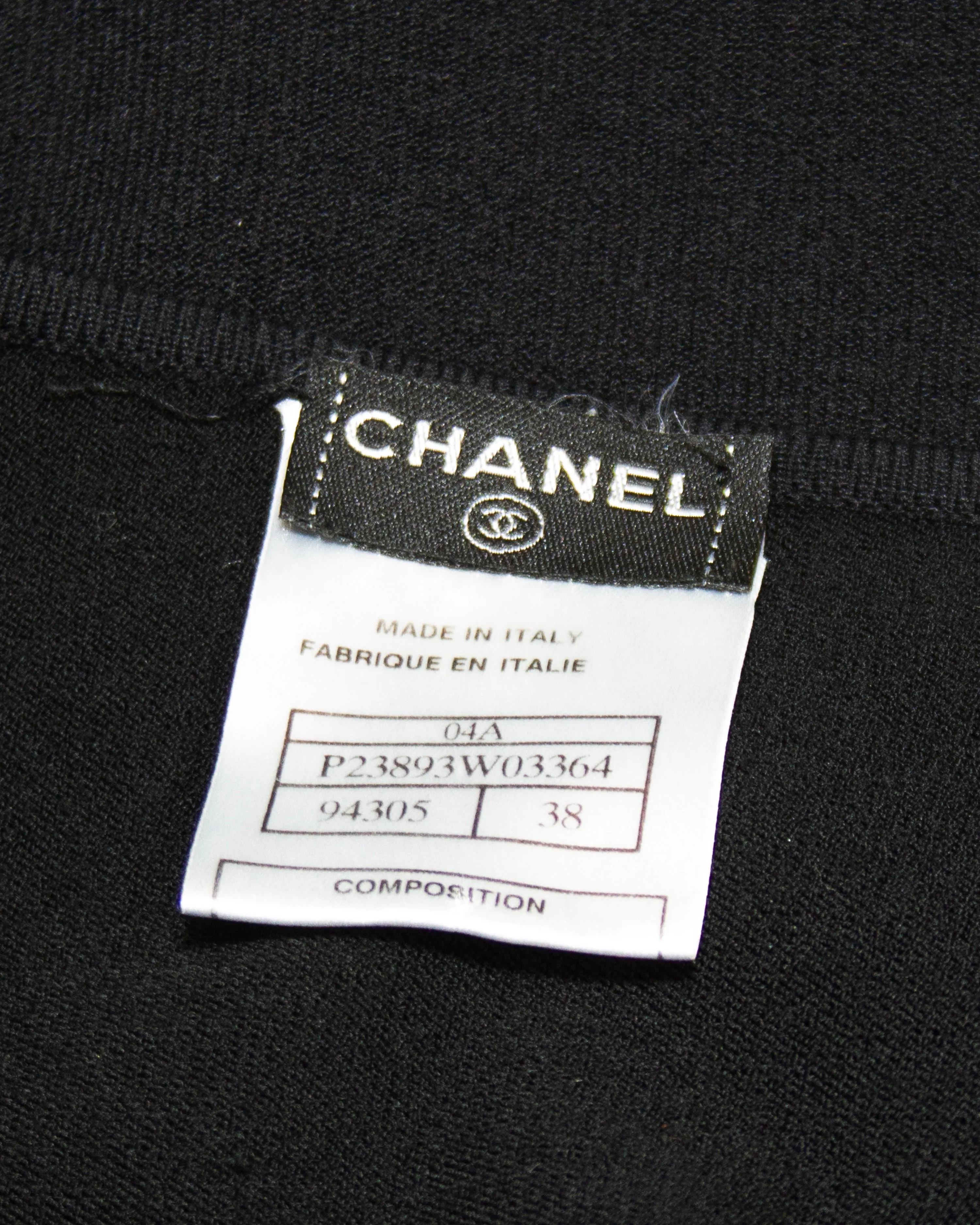 Autumn 2004 Black Sweater with Chiffon Ties