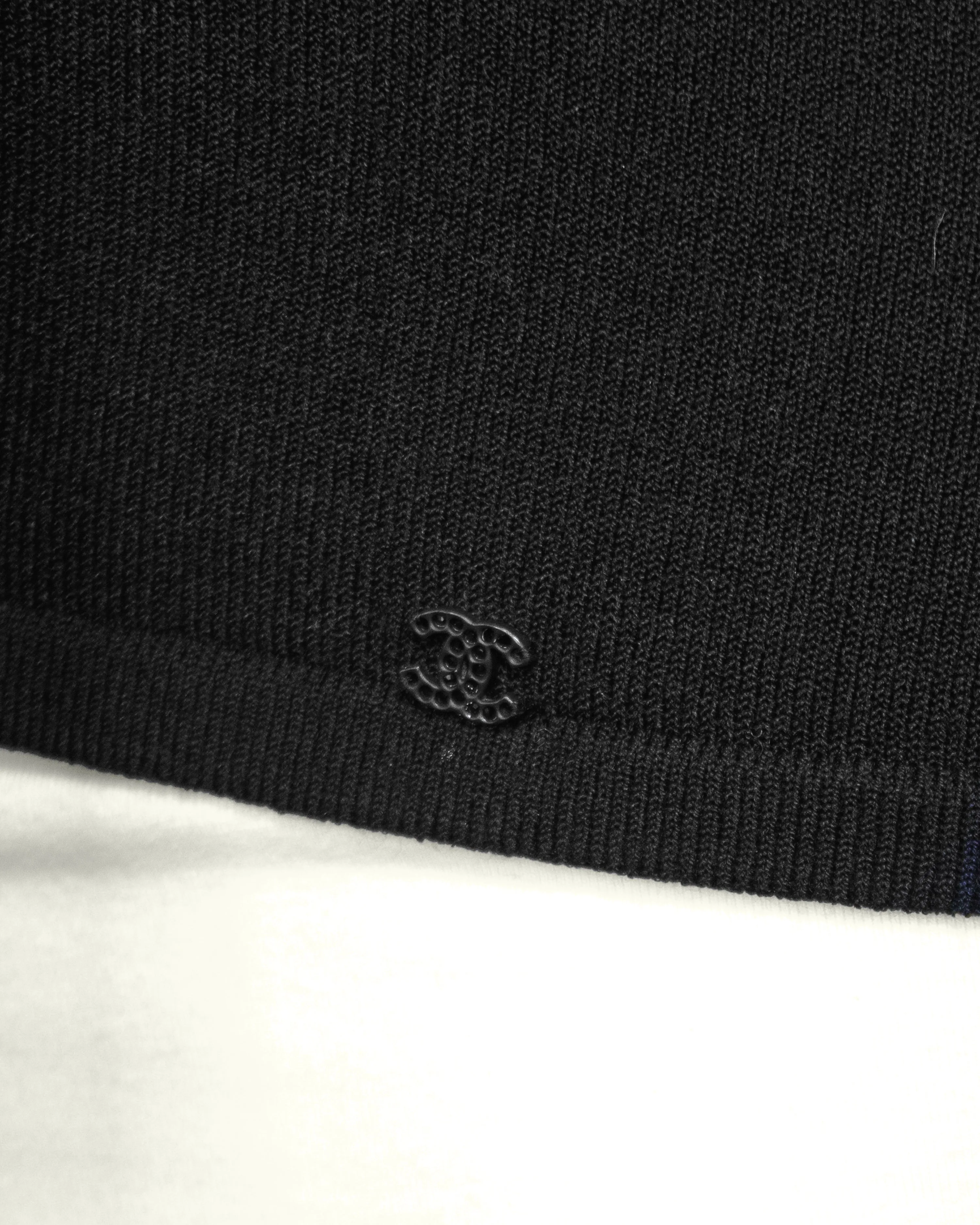Autumn 2004 Black Sweater with Chiffon Ties