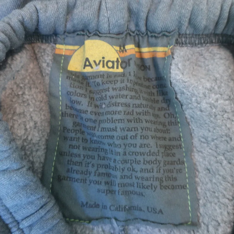 Aviator Nation 5 Stripe Sweatpants Blue Size Medium