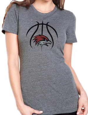 BASKETBALL HAWK HEAD Women's Tri-Blend Short Sleeve