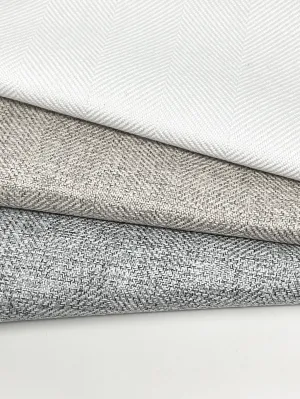 Blackout Faux Linen Fabric By The Yard, 3 Pass Blackout Fabric, Room Darkening Linen By The Yard/CL1097
