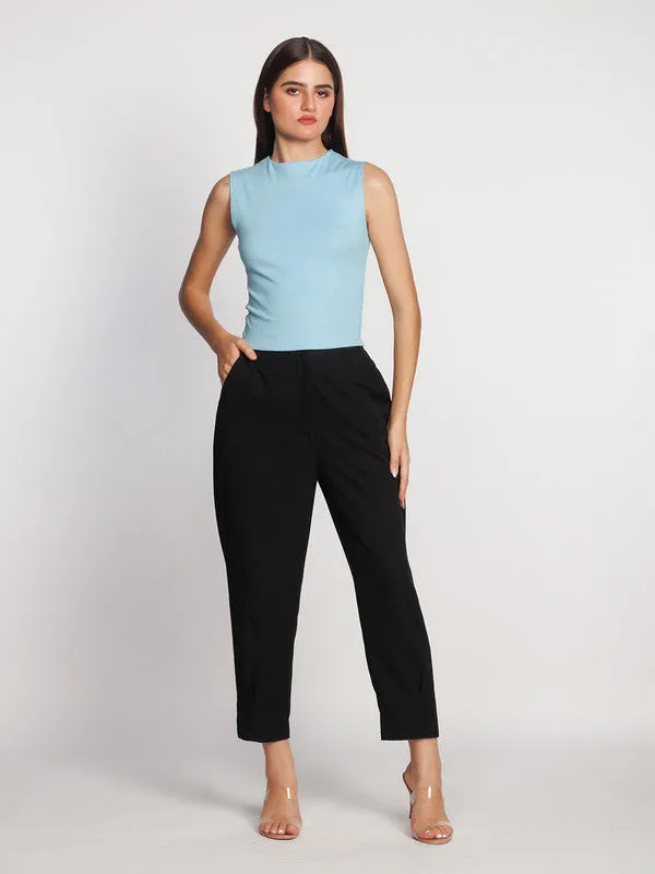 Blue Solid Top