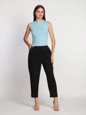 Blue Solid Top