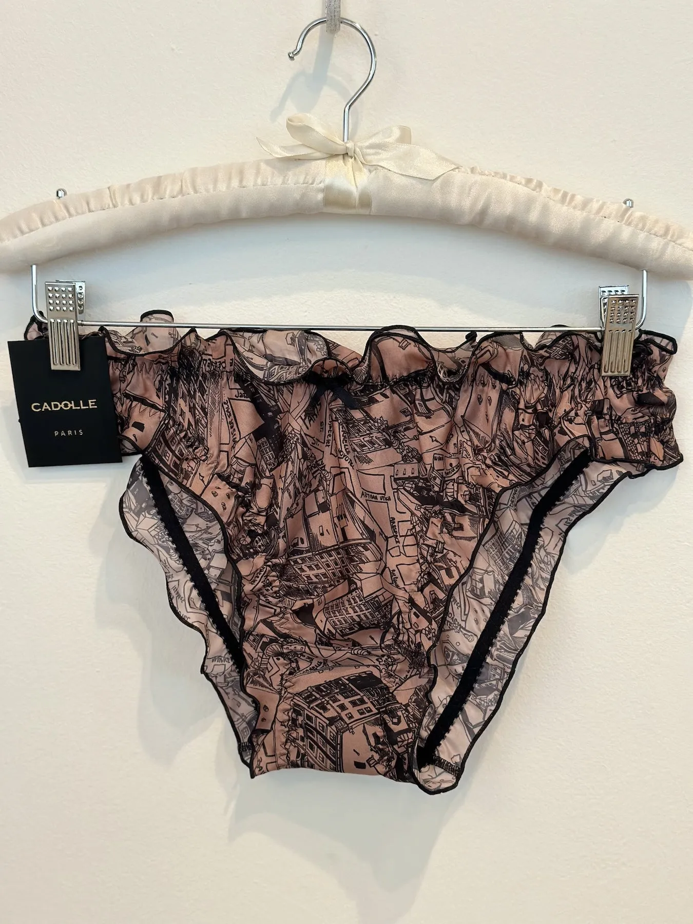 Cadolle Mimi Chiffon Paris Print Panty
