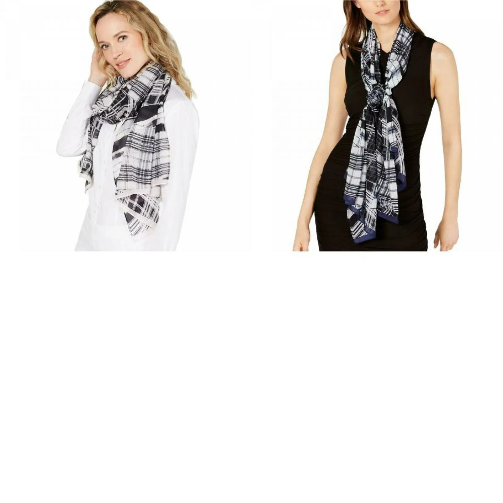 Calvin Klein Women's Abstract Chiffon Scarf