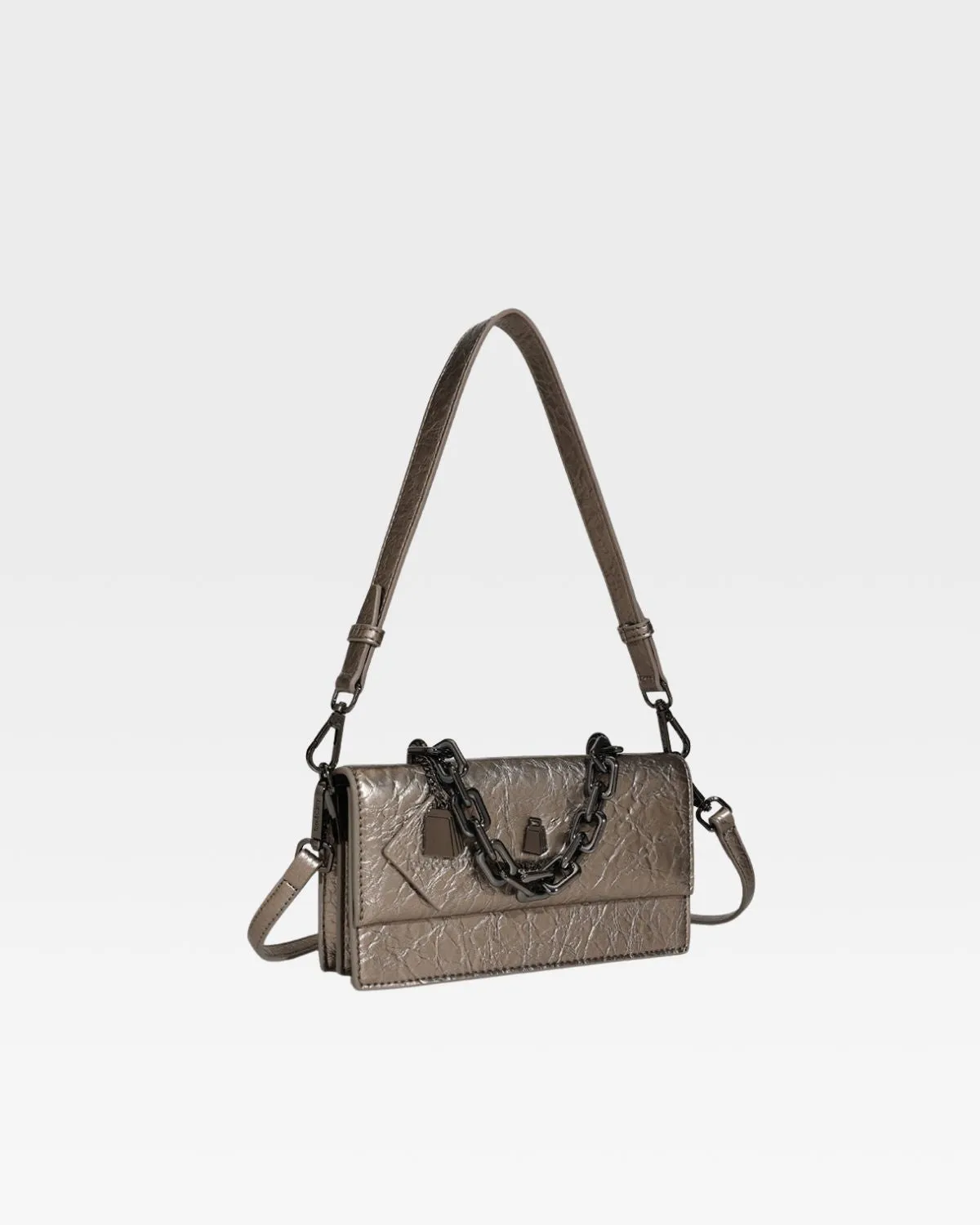 Camila Shoulder Bag in Gun Powder Grey