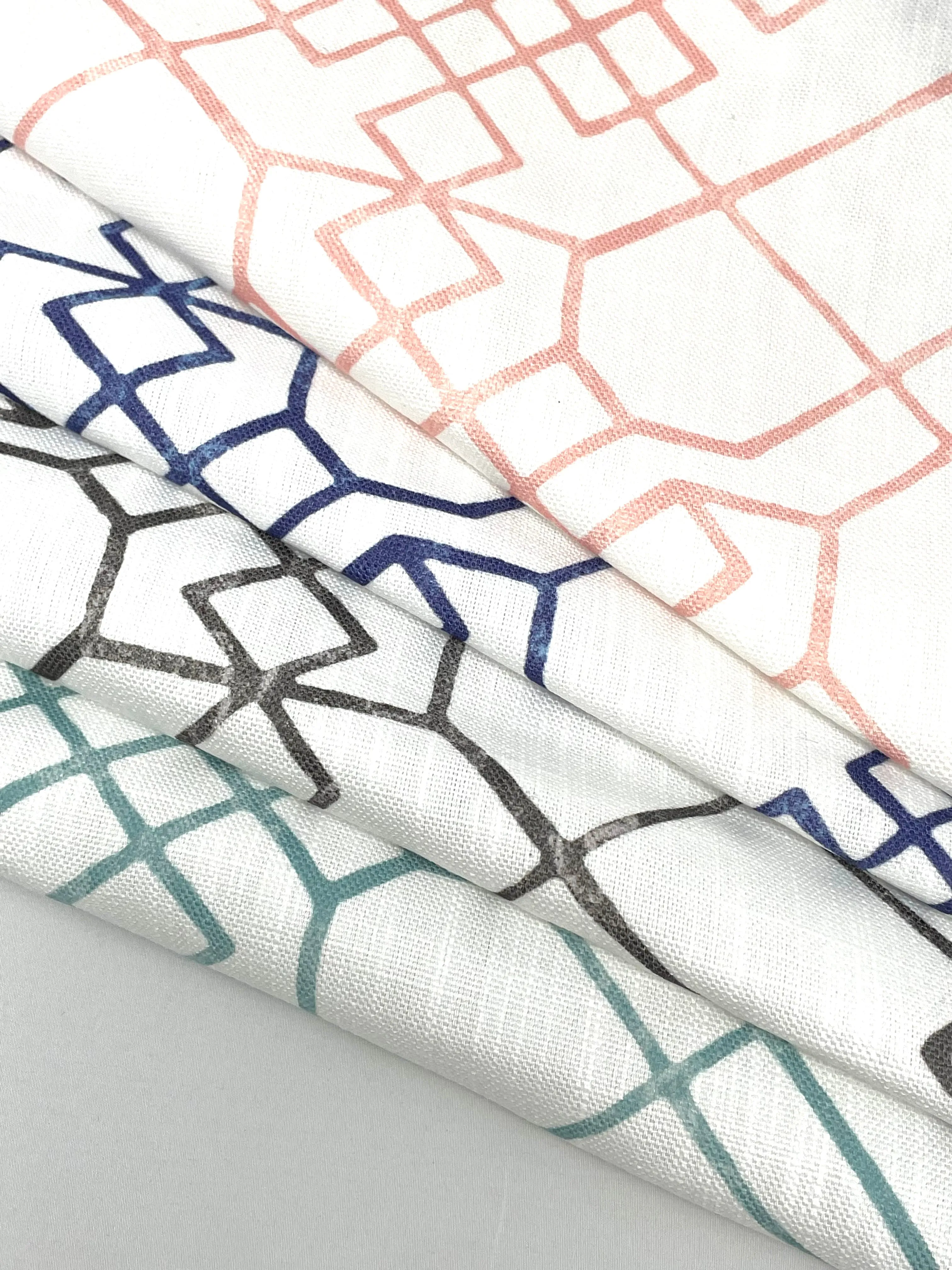Celtic knot Faux Linen Fabric By The Yard/CL1090