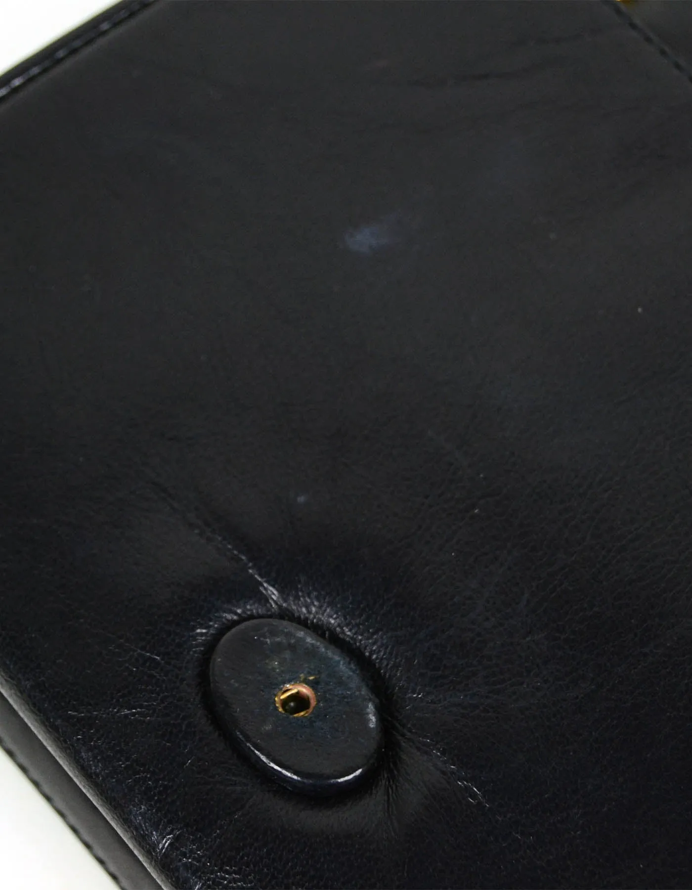 Chanel Vintage Black Lambskin Leather CC Stitched Mini Bag