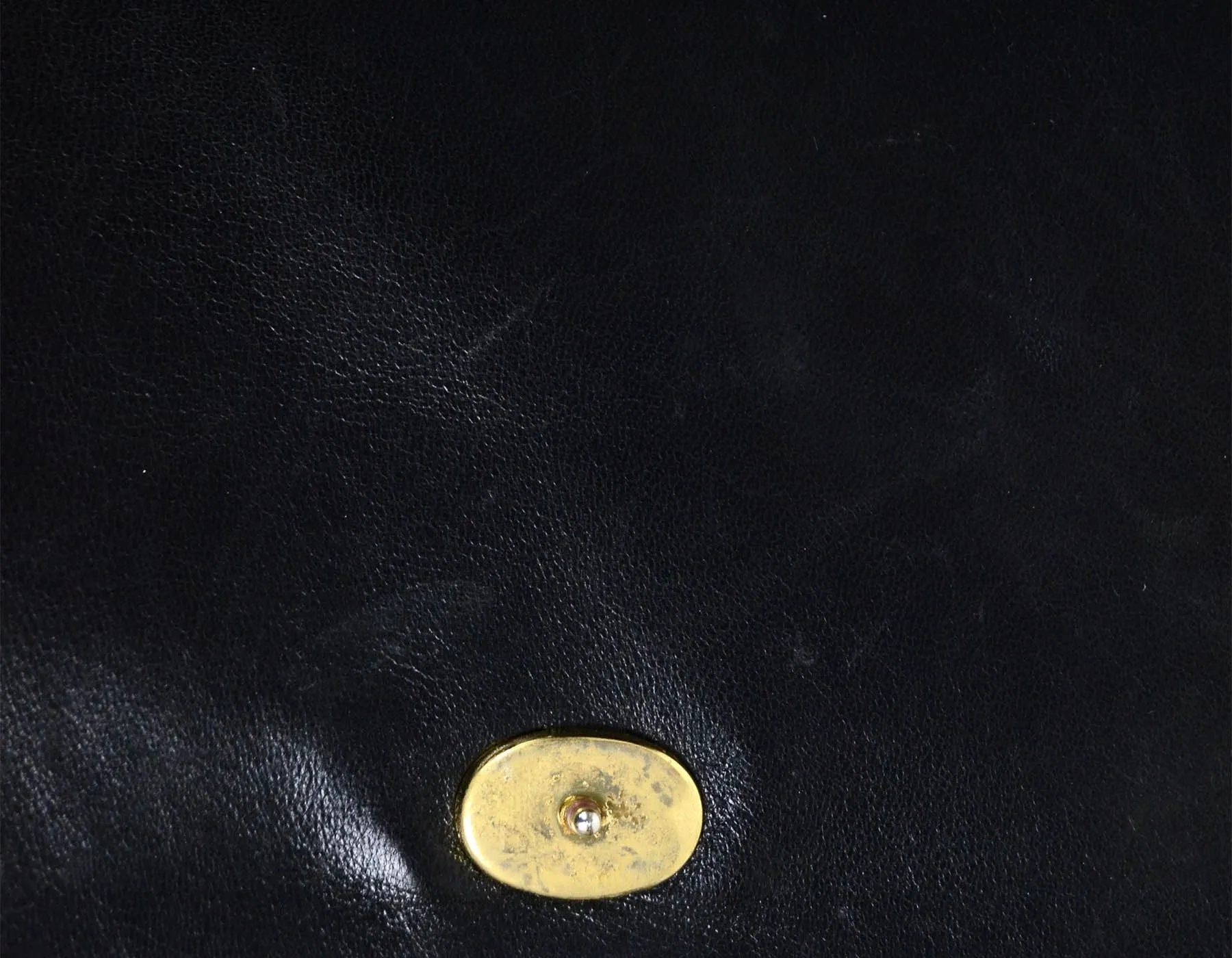 Chanel Vintage Black Lambskin Leather CC Stitched Mini Bag