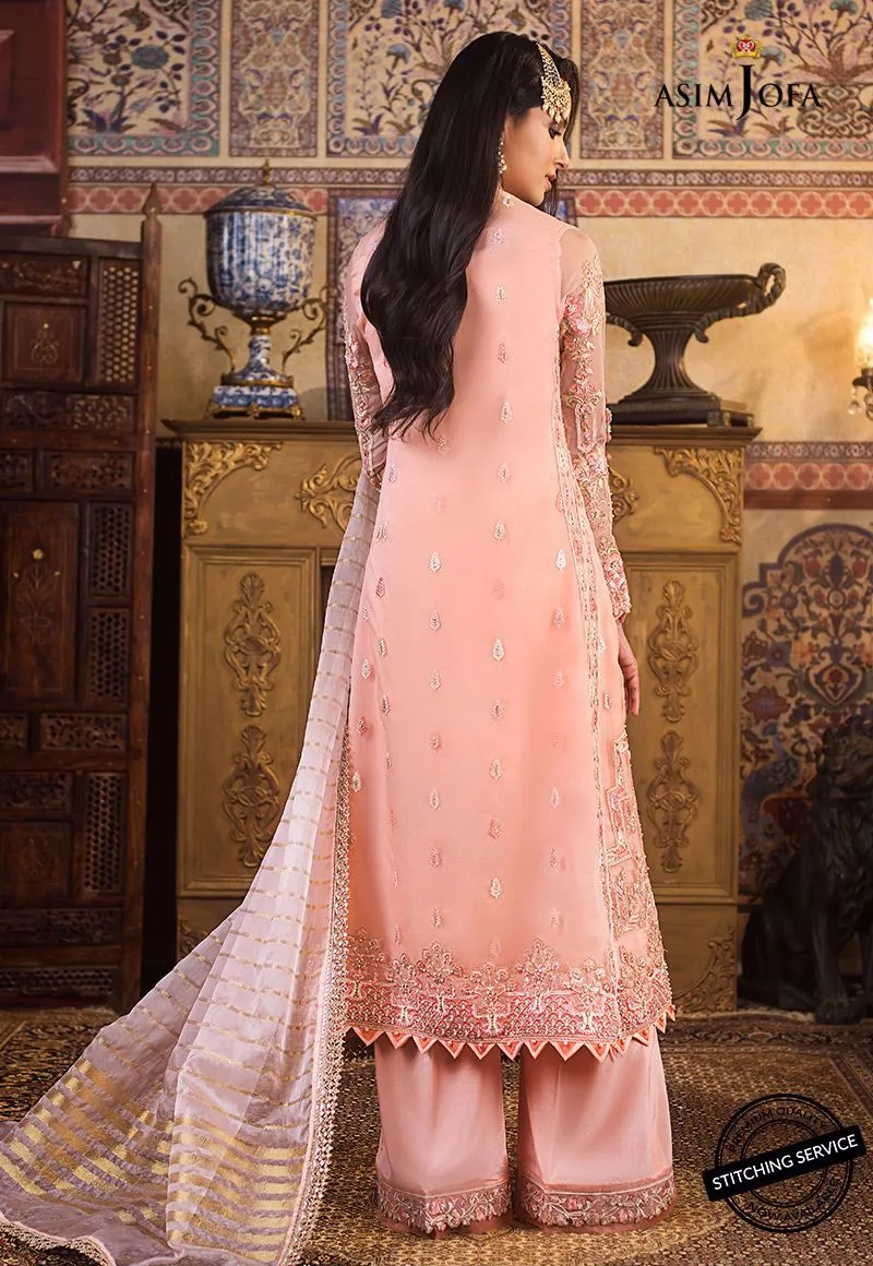 Chiffon Embroidered Suit By Asim Jofa #Y6038