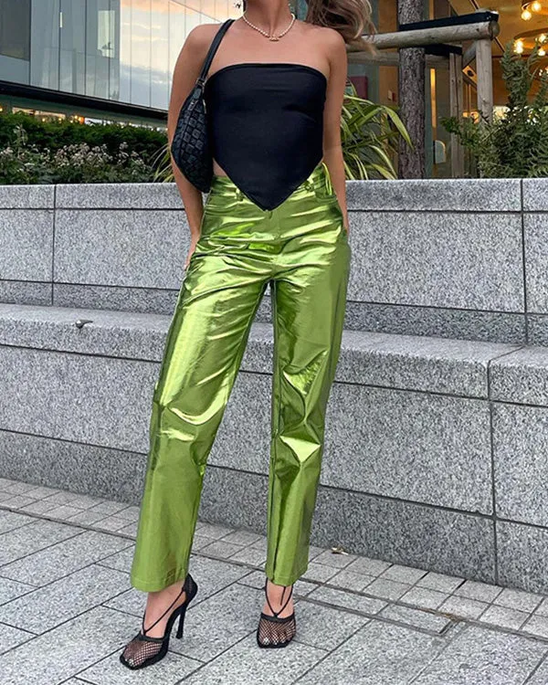 Chinnie – Hot Bright Women's Leather Pants