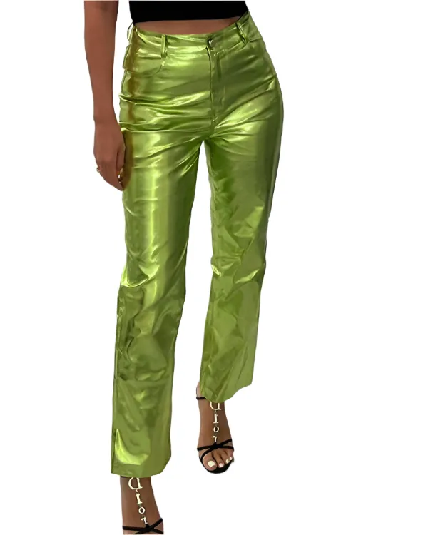 Chinnie – Hot Bright Women's Leather Pants