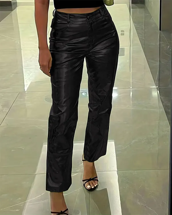 Chinnie – Hot Bright Women's Leather Pants