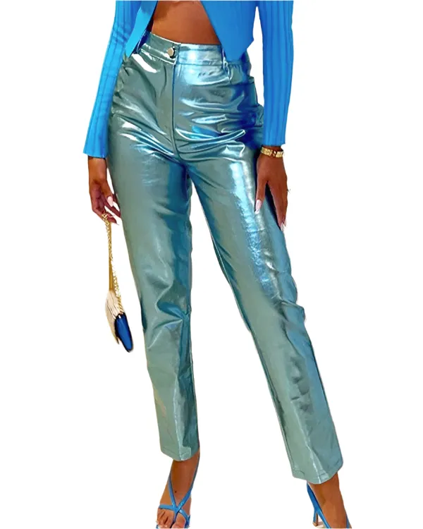 Chinnie – Hot Bright Women's Leather Pants
