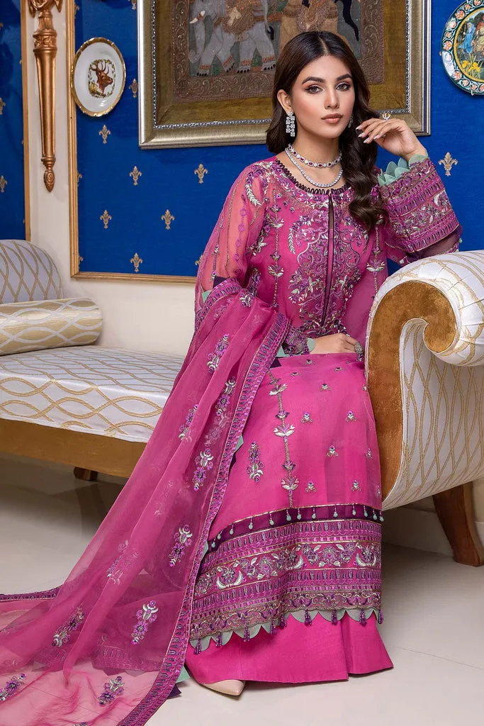 CHM-04 | Charizma Chimmer Chiffon Collection 2022 Vol 1 | Unstitched Embroidered Chiffon Suits