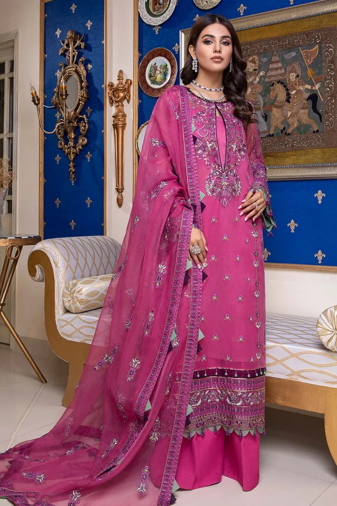 CHM-04 | Charizma Chimmer Chiffon Collection 2022 Vol 1 | Unstitched Embroidered Chiffon Suits