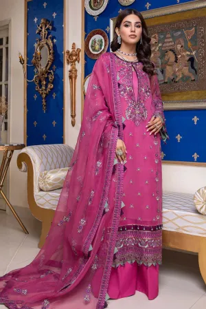 CHM-04 | Charizma Chimmer Chiffon Collection 2022 Vol 1 | Unstitched Embroidered Chiffon Suits