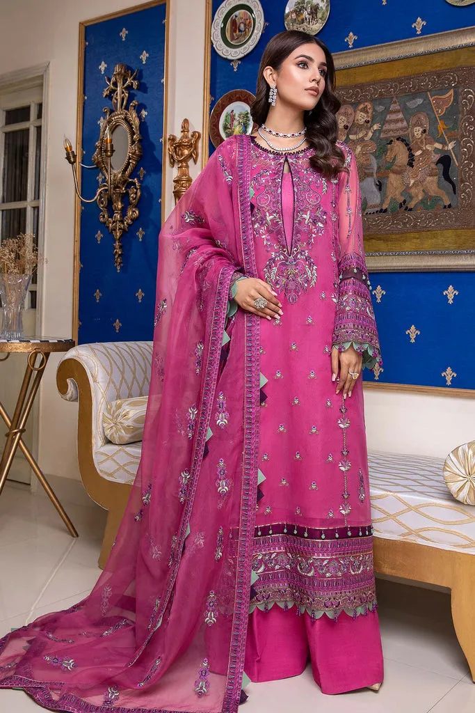 CHM-04 | Charizma Chimmer Chiffon Collection 2022 Vol 1 | Unstitched Embroidered Chiffon Suits