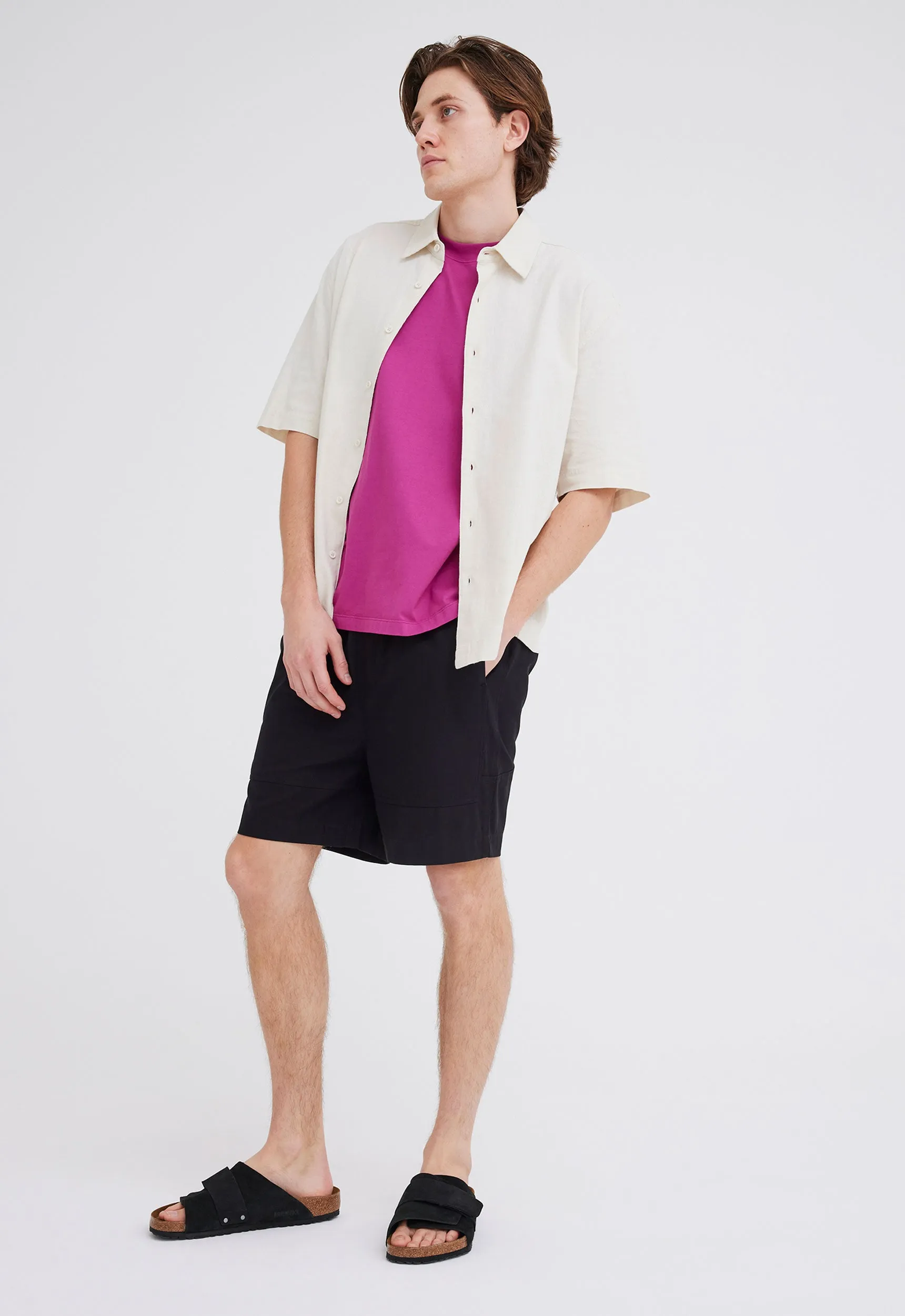 Christopher Cotton Linen Shirt - Cloth Cream