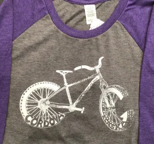 Cordova Alaska Bicycle 3/4 Sleeve Shirt
