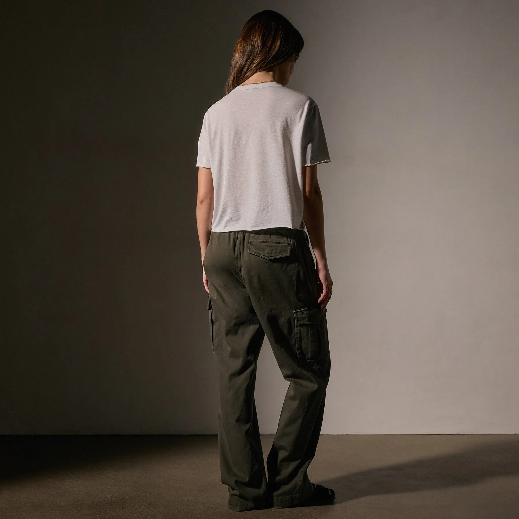 Cotton Linen Silk Tee - Light Mist