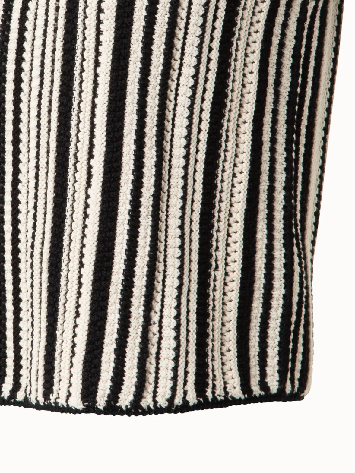 Cropped Chunky Knit Top in Cotton
