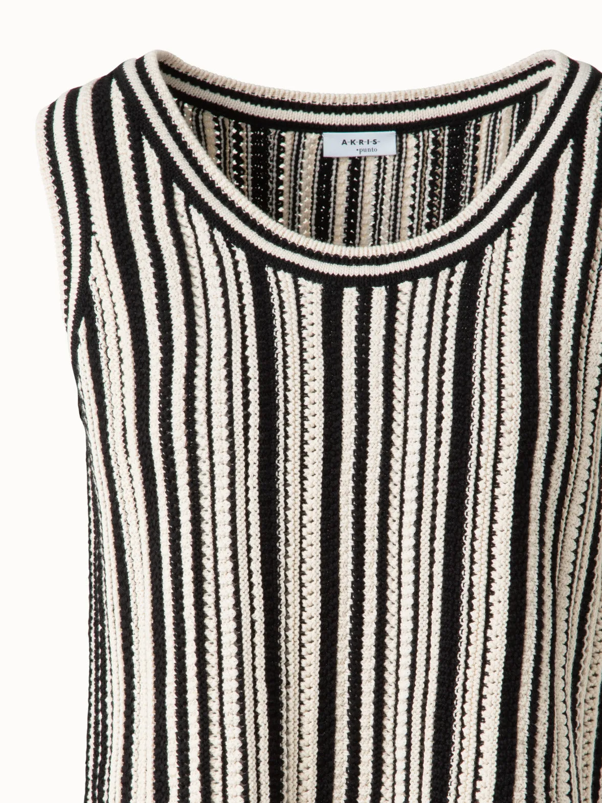 Cropped Chunky Knit Top in Cotton