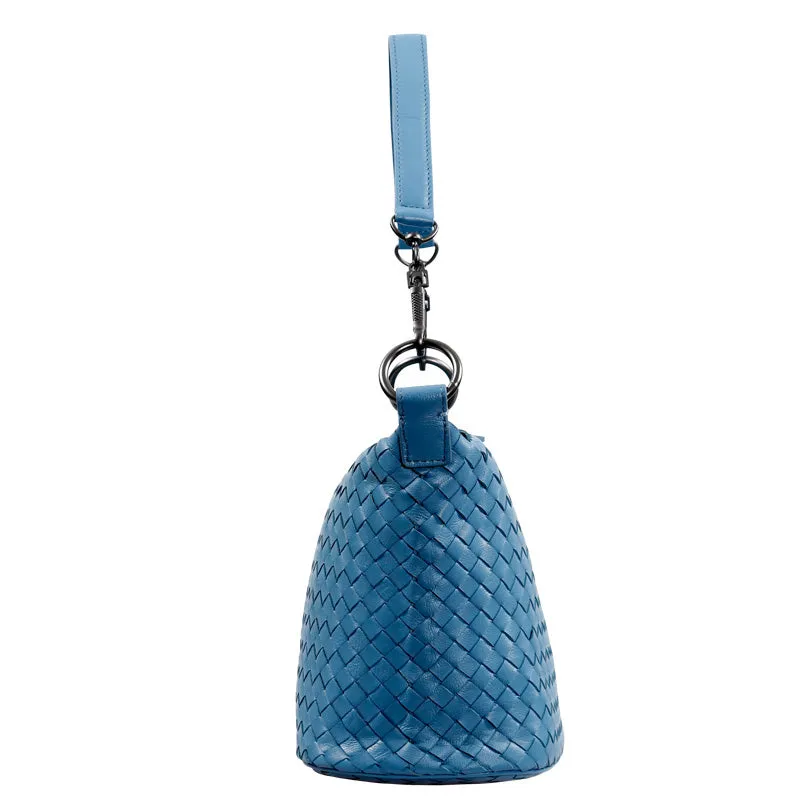 Crossbody Woven Sheepskin  Bag