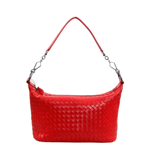 Crossbody Woven Sheepskin  Bag