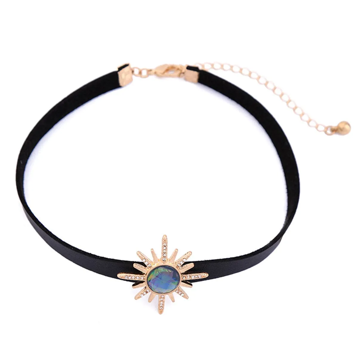 Crystal & Cubic Zirconia Sun Choker